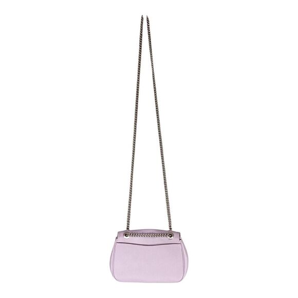 Coach Mini Cassidy Crossbody Bag F77974 Purple Lavender Leather Silver Chain - Picture 4 of 15